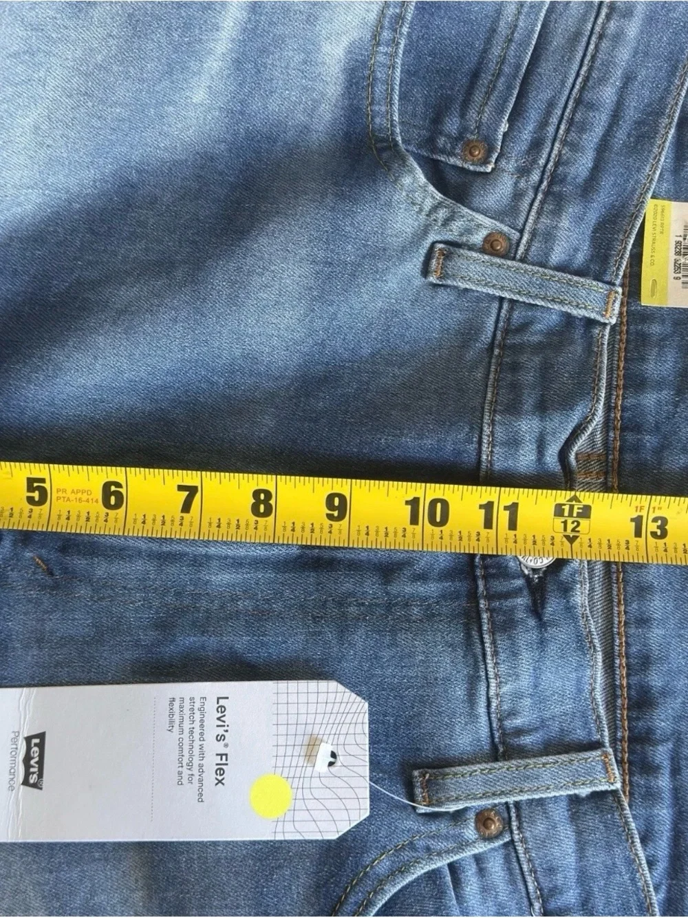 NWT Levi's Flex 511 Slim Fit Jeans Men's Size 38X30 Medium Wash Blue Denim